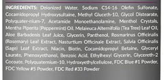 Design Essentials shampoo texture swirled to show creamy lightweight formula
