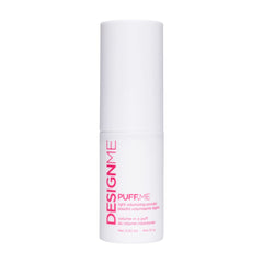 Design.Me PUFF.ME front packaging showing sleek bottle and label, clear product identity and portability