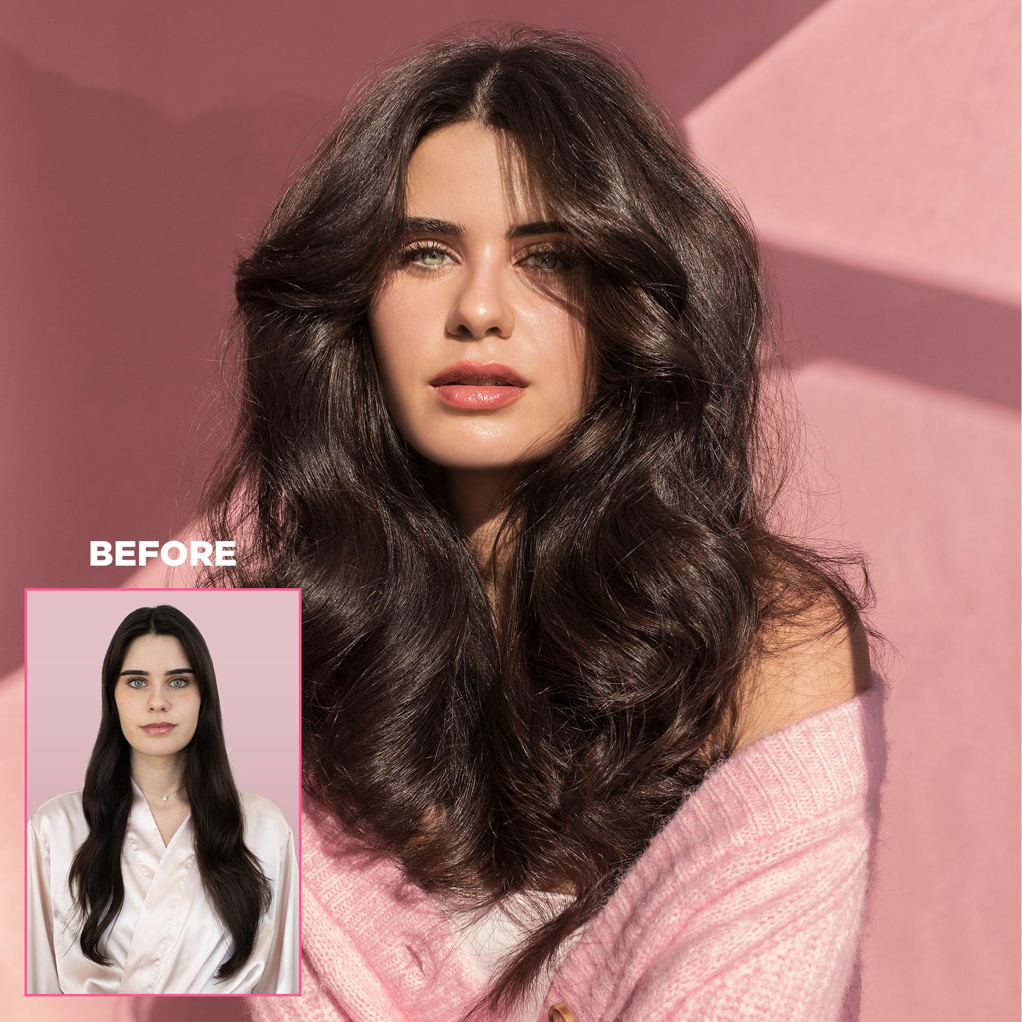 Design.Me PUFF.ME used as base for updo, builds structure and long-lasting hold