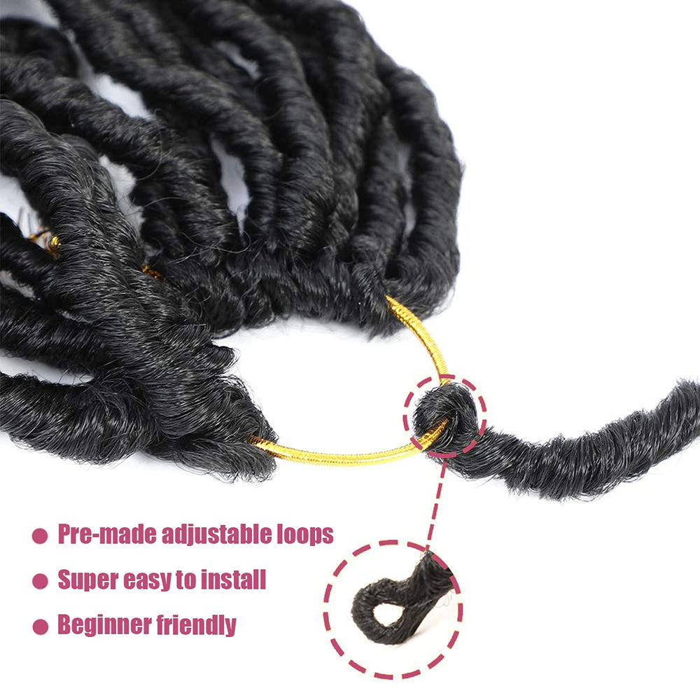 desire4hair pre-looped strand detail showing adjustable loop for quicker crochet installs