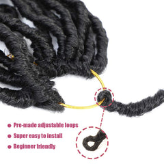 desire4hair pre-looped strand detail showing adjustable loop for quicker crochet installs