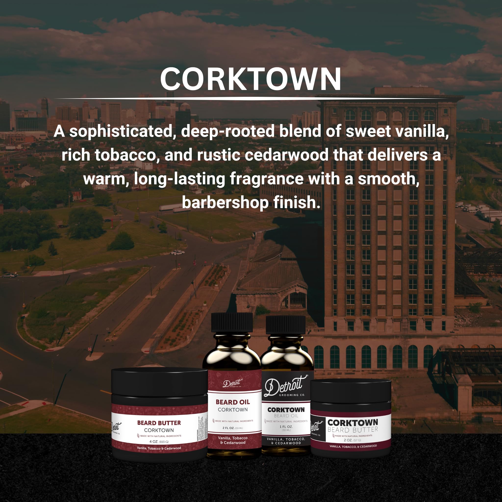 Detroit Grooming Co. jar inside a dopp kit showing portability and on-the-go grooming