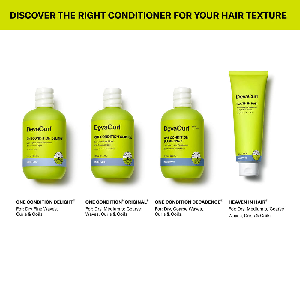 DevaCurl bottle in bathroom setting illustrating routine ease