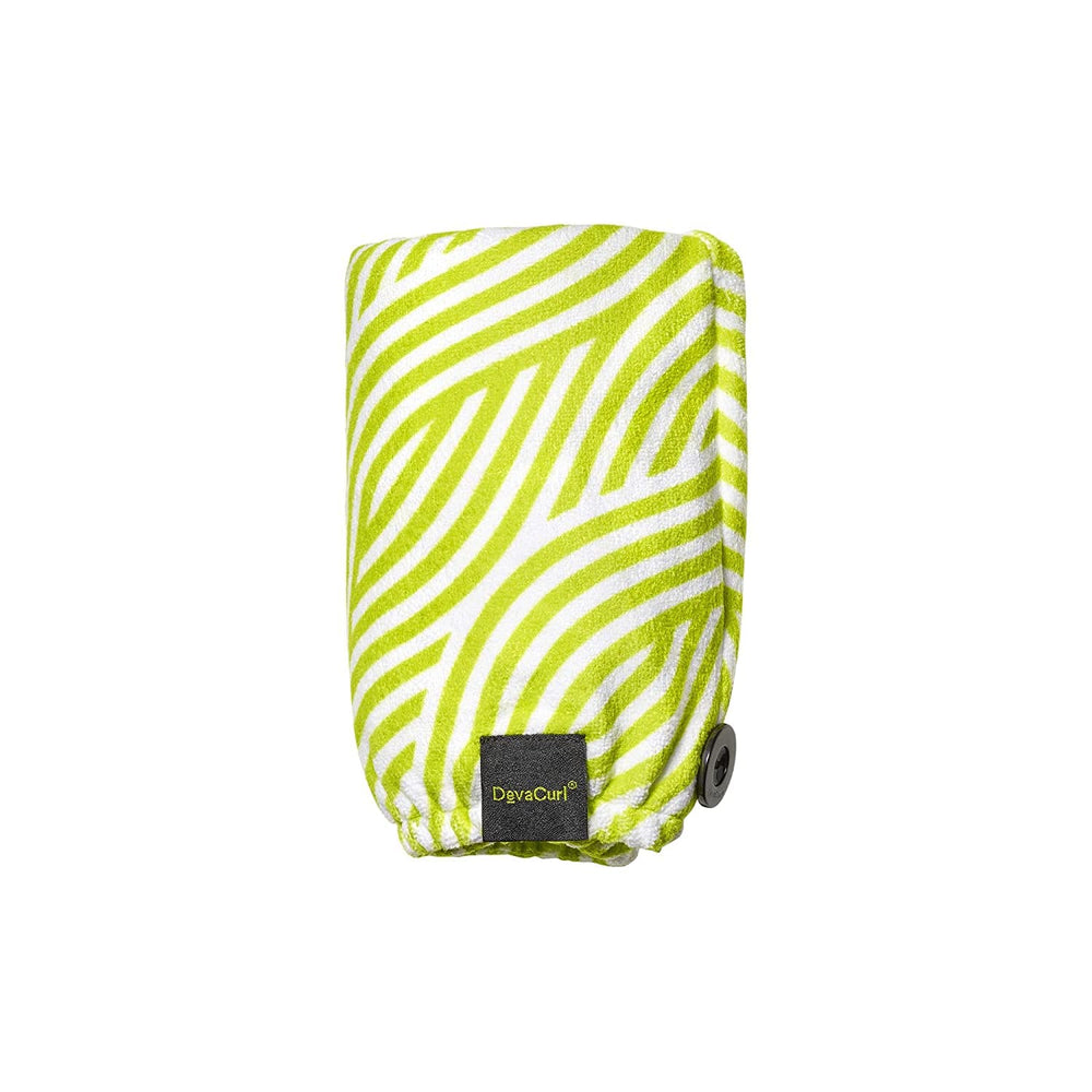 DevaCurl close-up microfiber texture highlighting gentle absorbency benefit