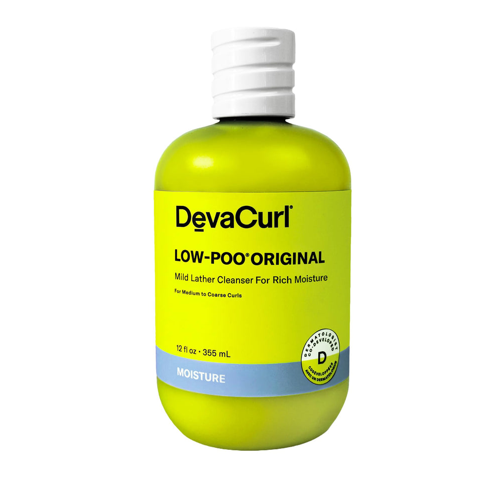 DevaCurl bottle front view showing product and branding for easy identification