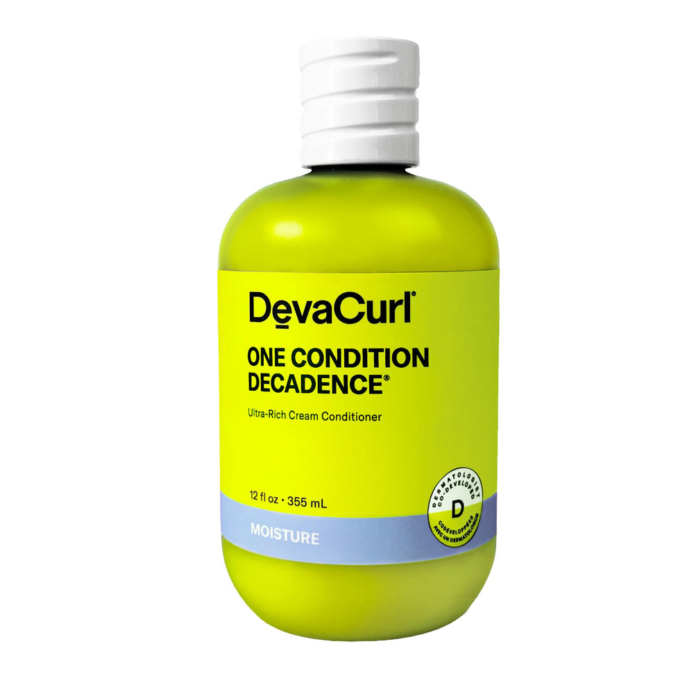 DevaCurl front label showing product and benefits for dry curls