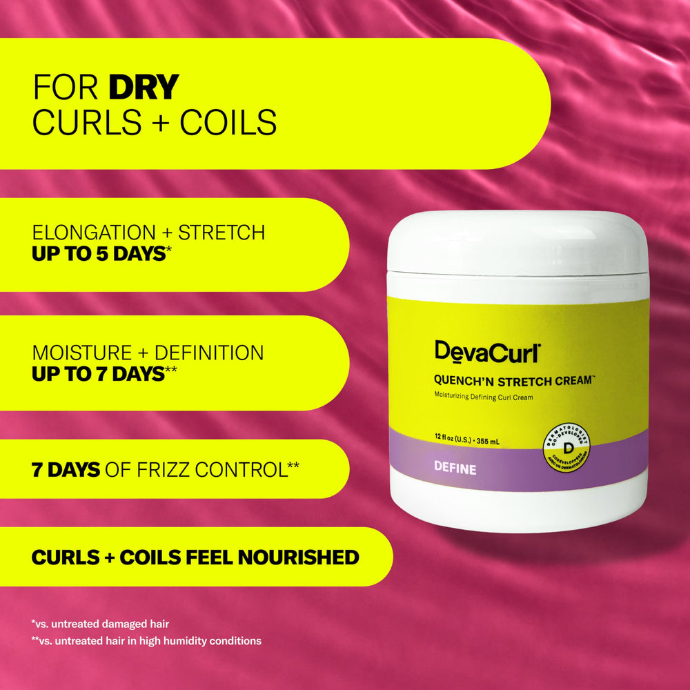 DevaCurl cream texture close-up illustrating lightweight slip benefit