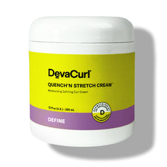 DevaCurl jar front view showing product branding and size benefit
