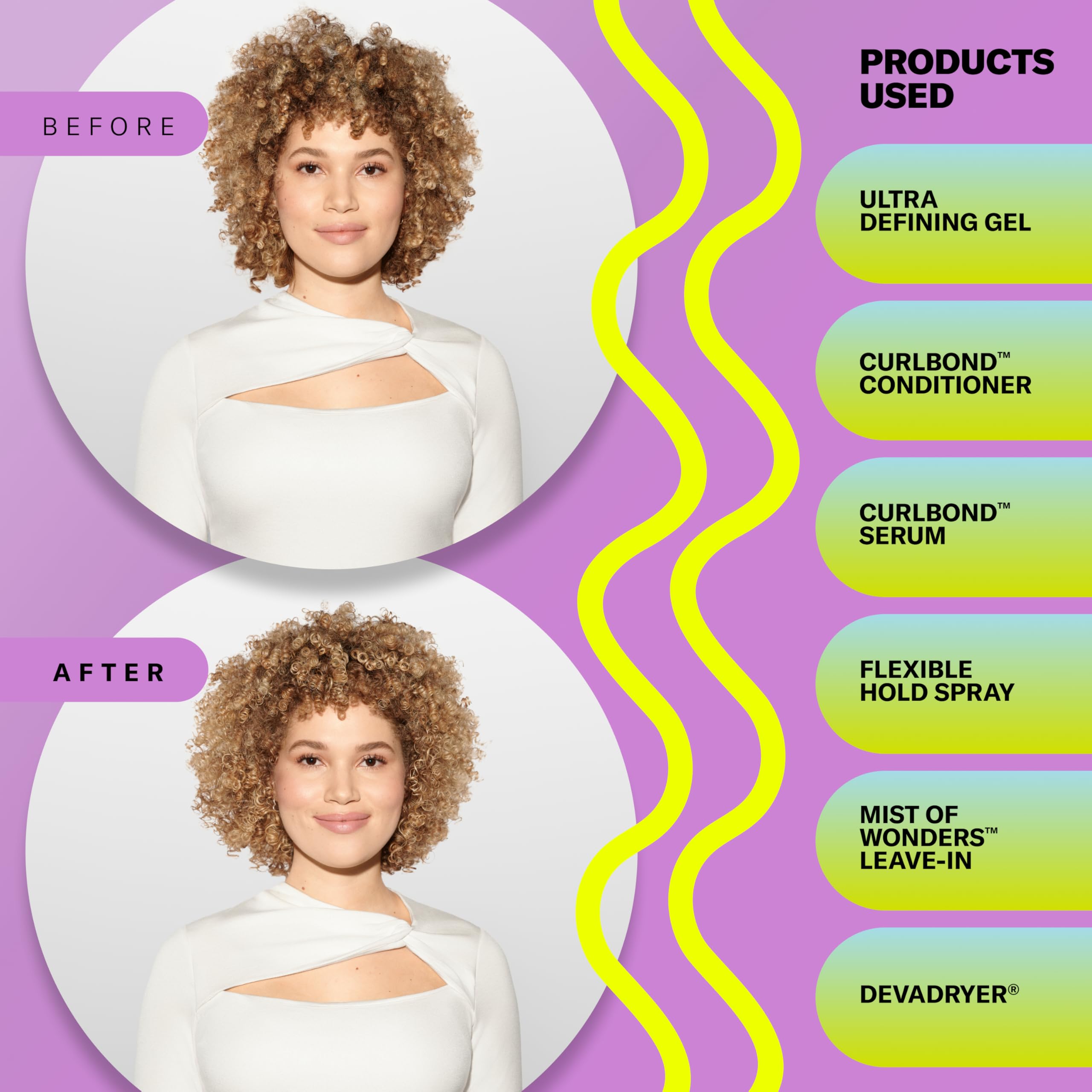DevaCurl gel on palm demonstrating easy application and even distribution
