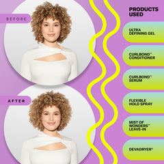 DevaCurl gel on palm demonstrating easy application and even distribution