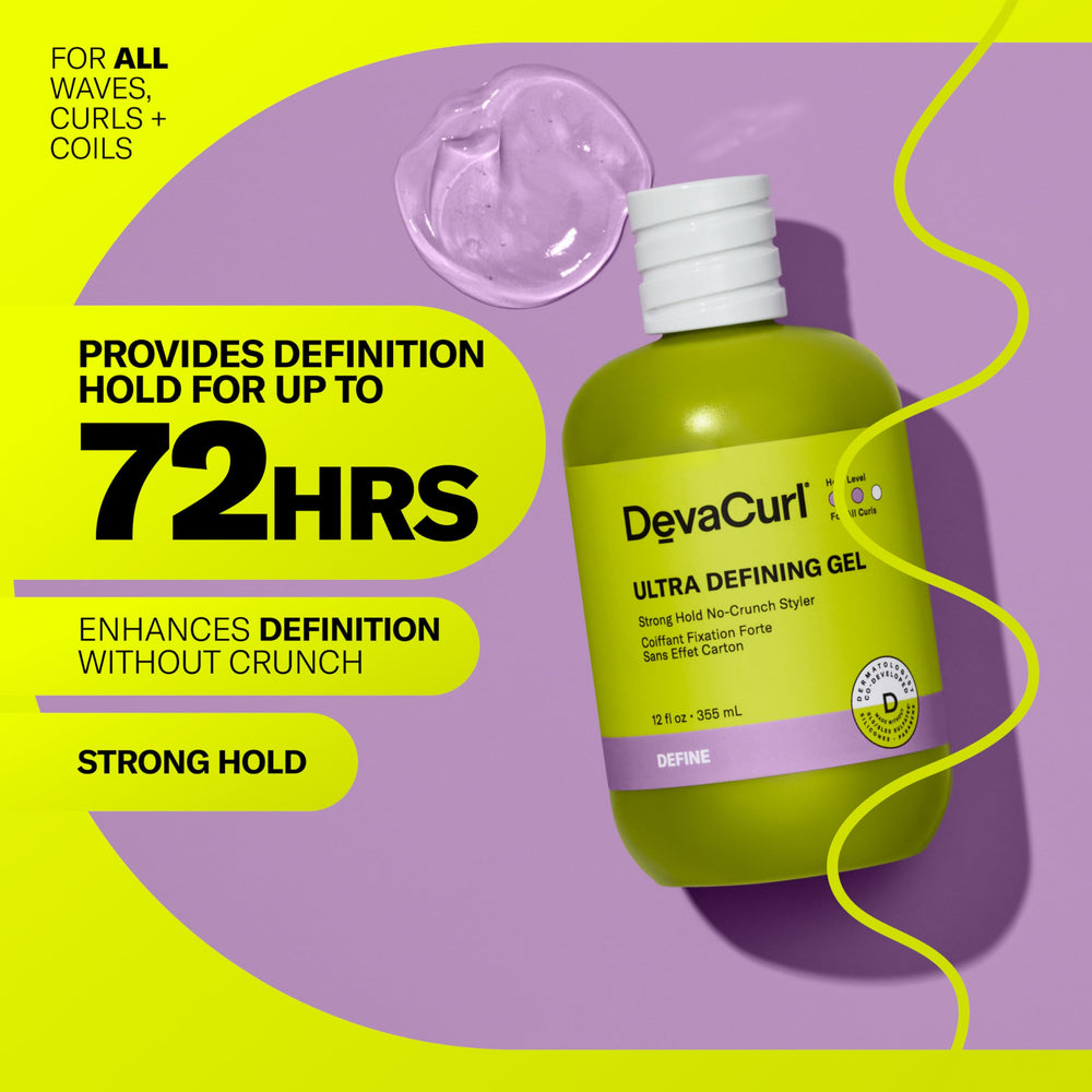 DevaCurl gel texture close-up highlighting non-sticky smooth consistency