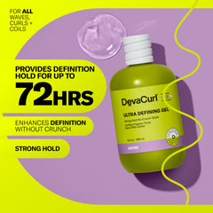 DevaCurl gel texture close-up highlighting non-sticky smooth consistency