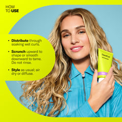 DevaCurl cream texture close-up showing smooth Hydra-Definition blend for frizz control