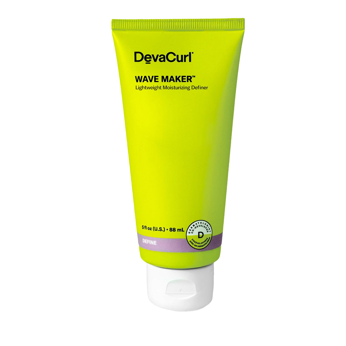 DevaCurl Wave Maker front bottle showing product and benefit of lightweight definition