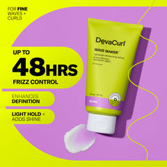 DevaCurl pump and cap detail emphasizing easy dispensing and travel convenience