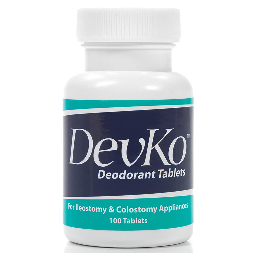Devko front packaging showing charcoal tablet bottle and clear label for discreet storage and convenience