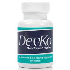 Devko front packaging showing charcoal tablet bottle and clear label for discreet storage and convenience