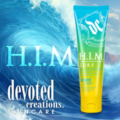 Devoted Creations HIM Surf applied to arm illustrating even coverage and glow