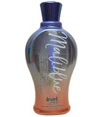 Devoted Creations bottle front label showing product and quick bronzing benefit