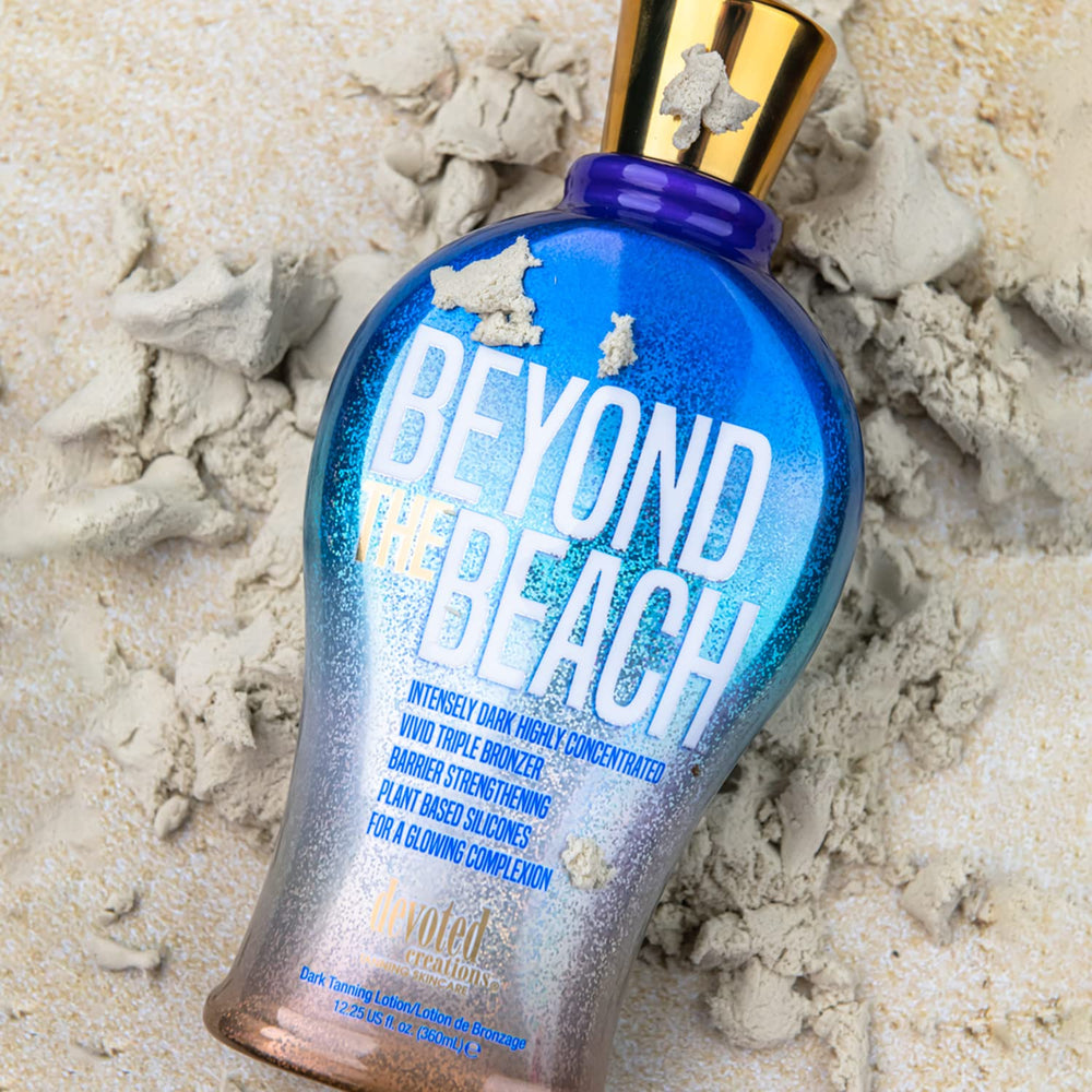 Devoted Creations product next to tattooed skin highlighting color protection