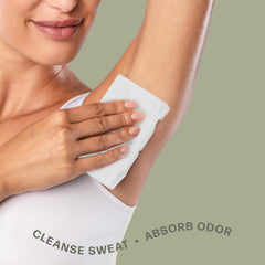 Dew Well close-up of wipe texture demonstrating gentle cleansing and soft touch