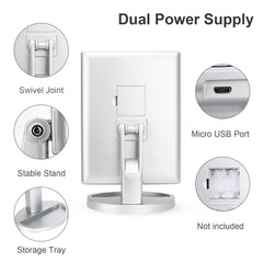 deweisn closeup of touch dimmer panel showing bright and soft light control