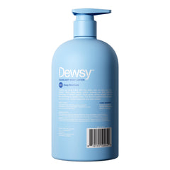 Dewsy bottle pump and secure cap emphasizing easy, mess-free dispensing