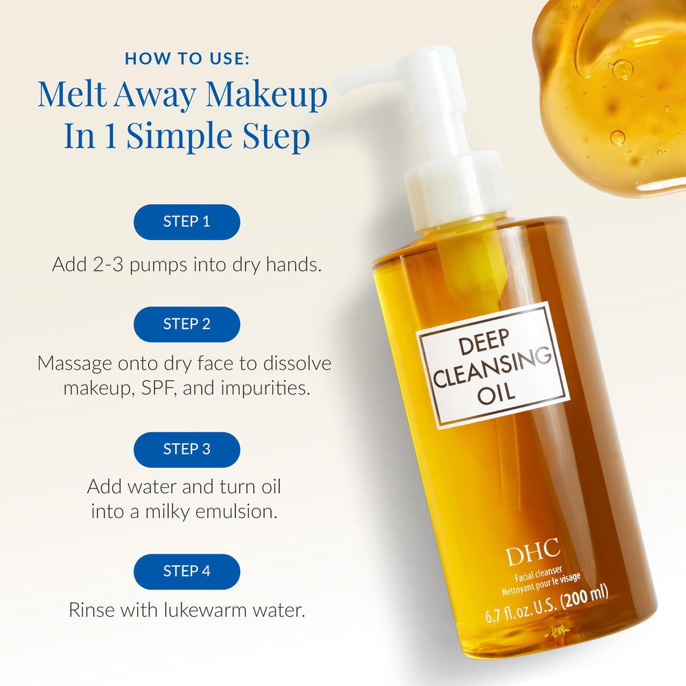DHC deep cleansing oil removing waterproof mascara in demo