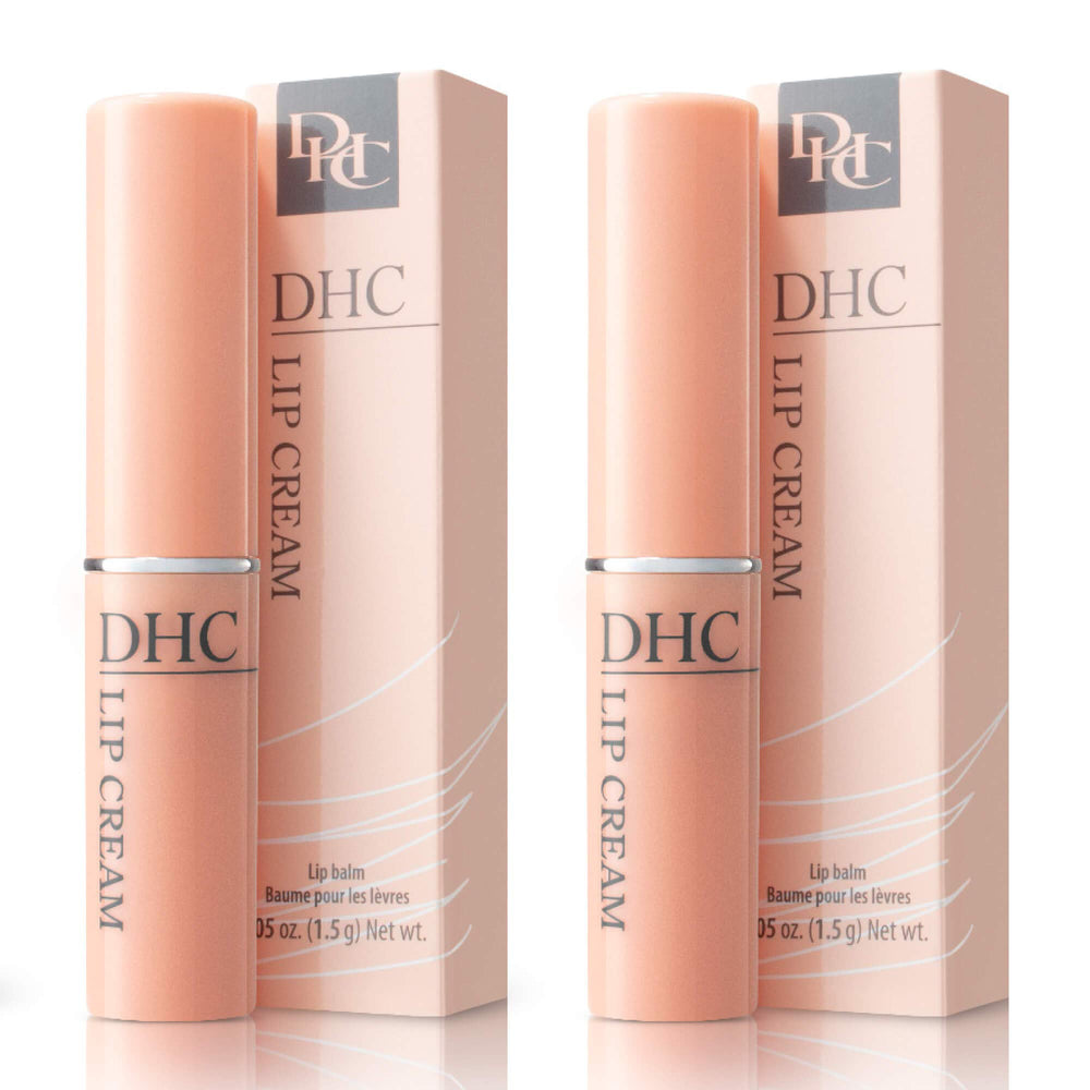 DHC lip cream tube close-up highlighting sleek applicator and portability