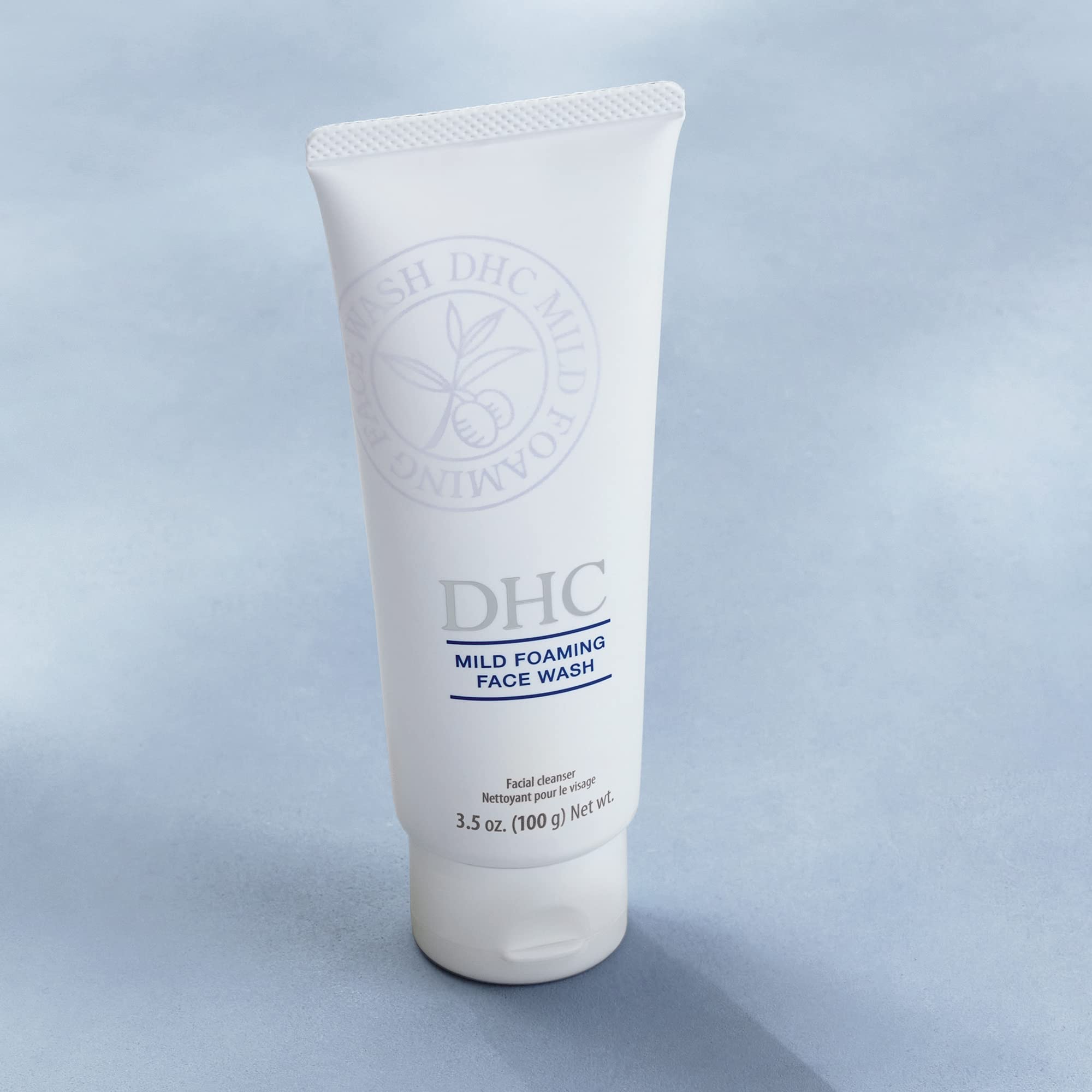 DHC product in a bathroom setting suggesting daily routine and calming ritual
