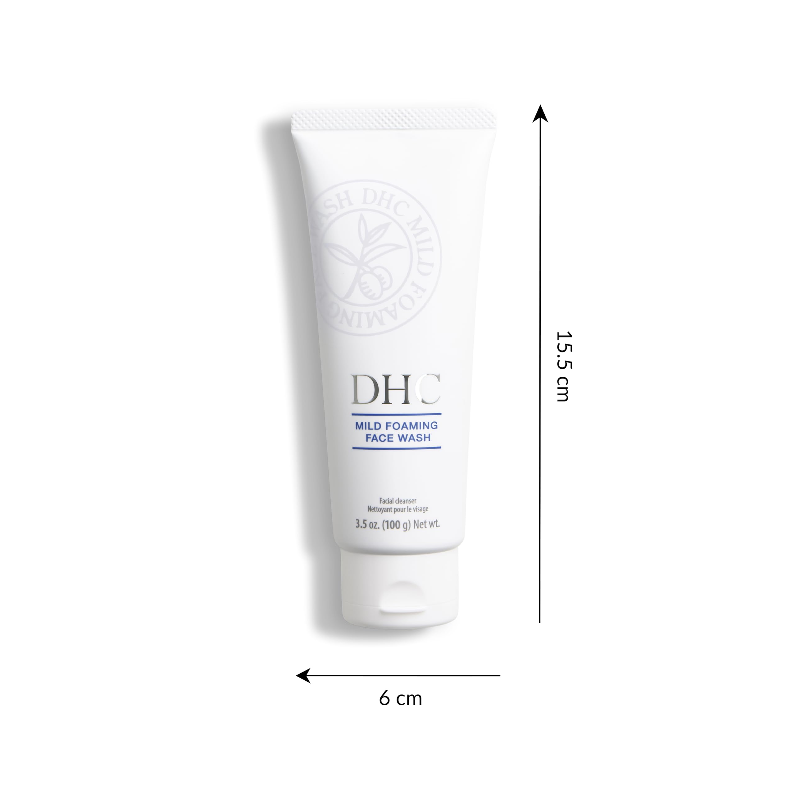 DHC foamy lather on hand demonstrating effective makeup and impurity removal