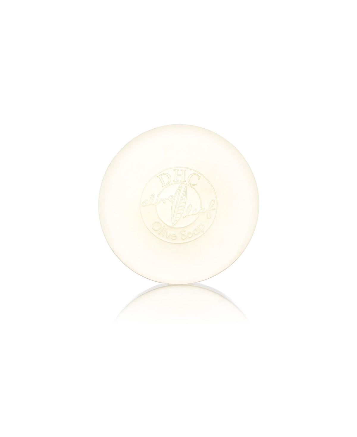 DHC olive soap front packaging showing clean bar and brand benefit