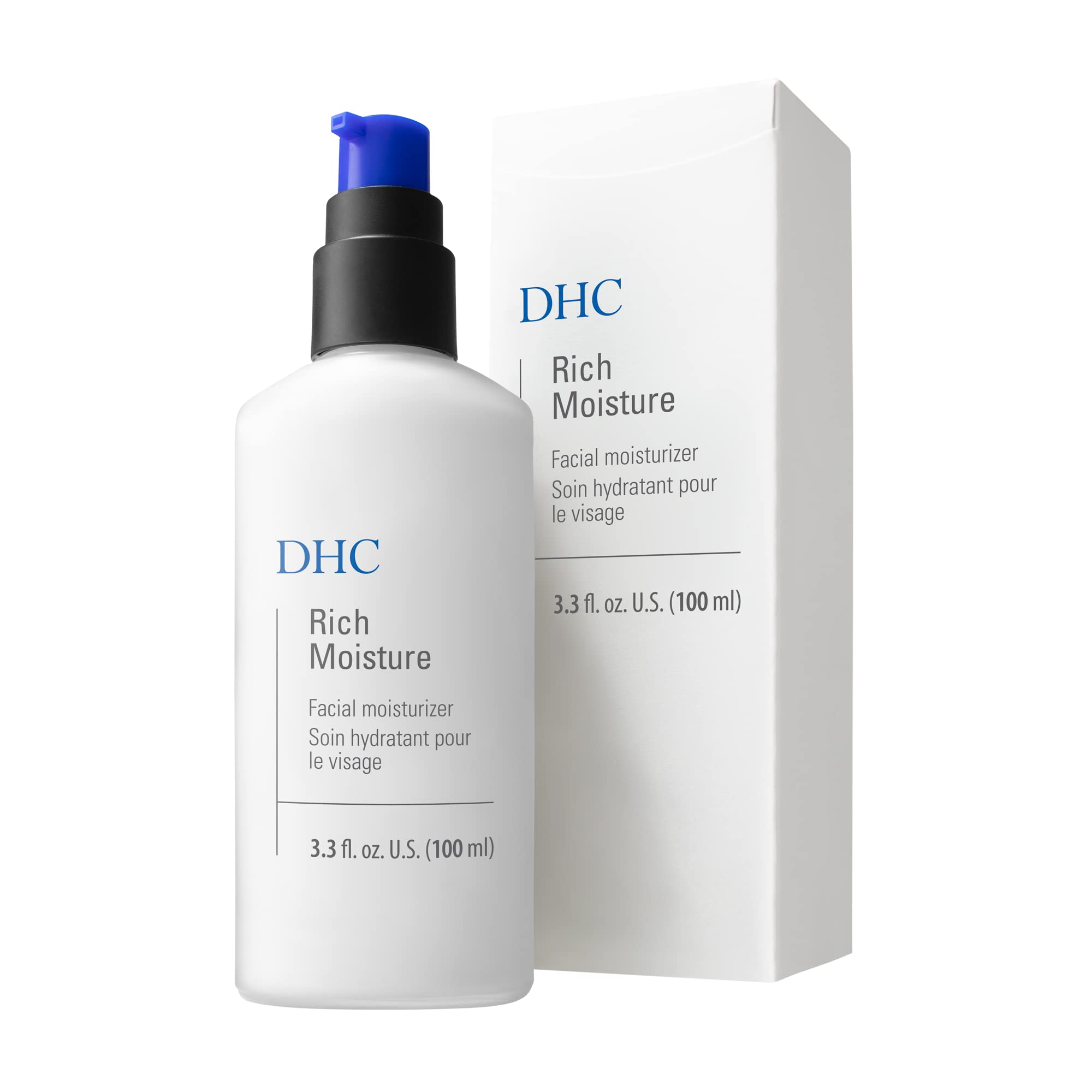 DHC moisturizer open jar revealing silky texture for fast absorption
