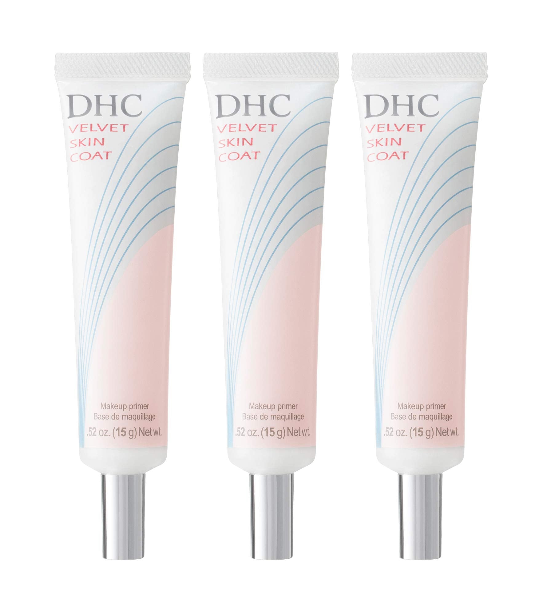 DHC Velvet Skin Coat front packaging showing trio and product benefit of matte base