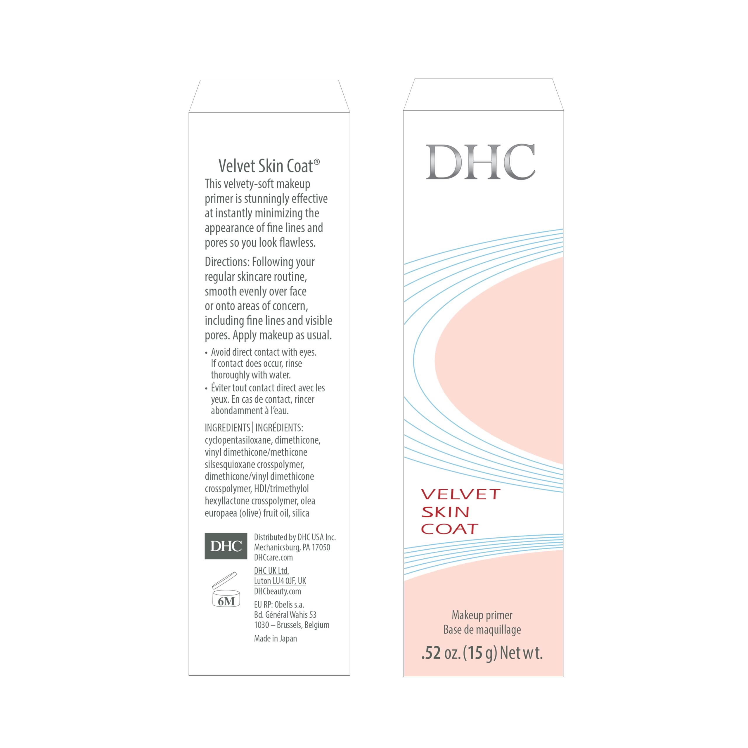 DHC primer poured on hand showing oil control and blendability benefit