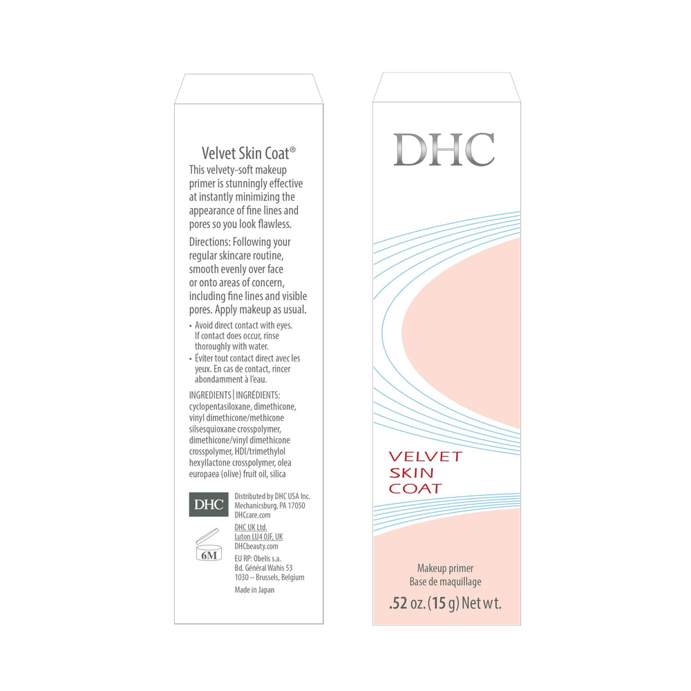 DHC primer poured on hand showing oil control and blendability benefit