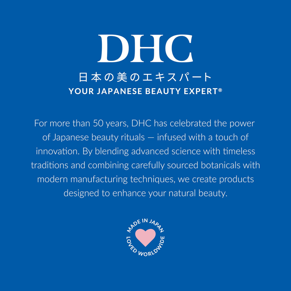 DHC Velvet Skin Coat next to hand to show compact size and portability benefit