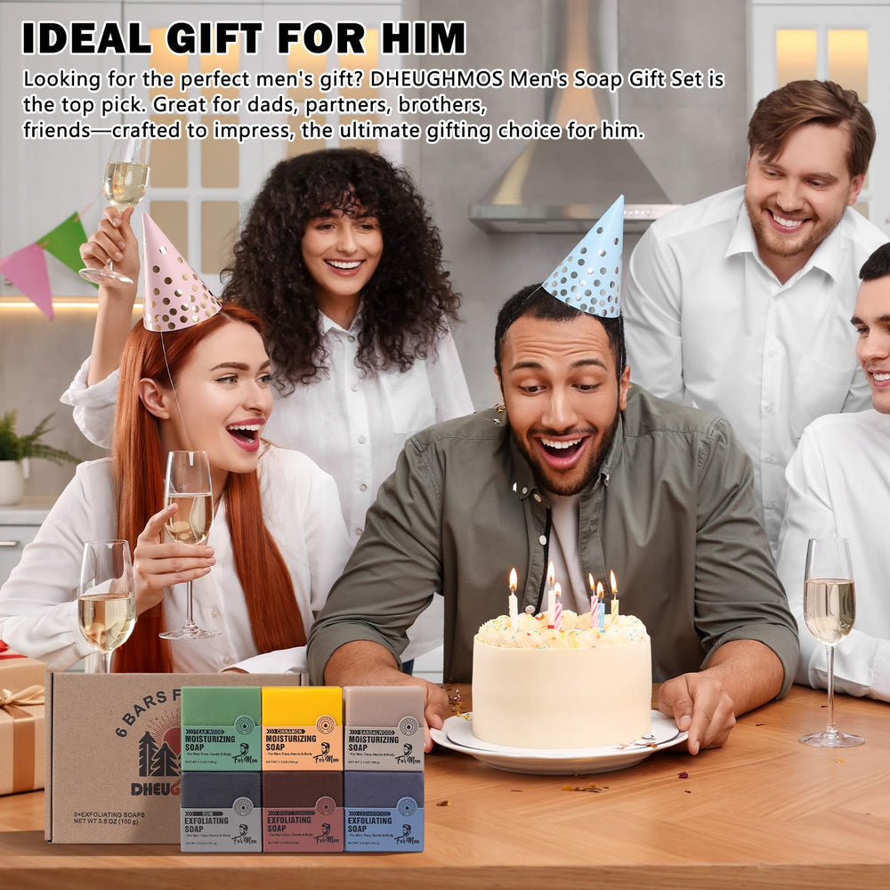 DHEUGHMOS bars styled in bathroom lifestyle scene for everyday grooming benefit