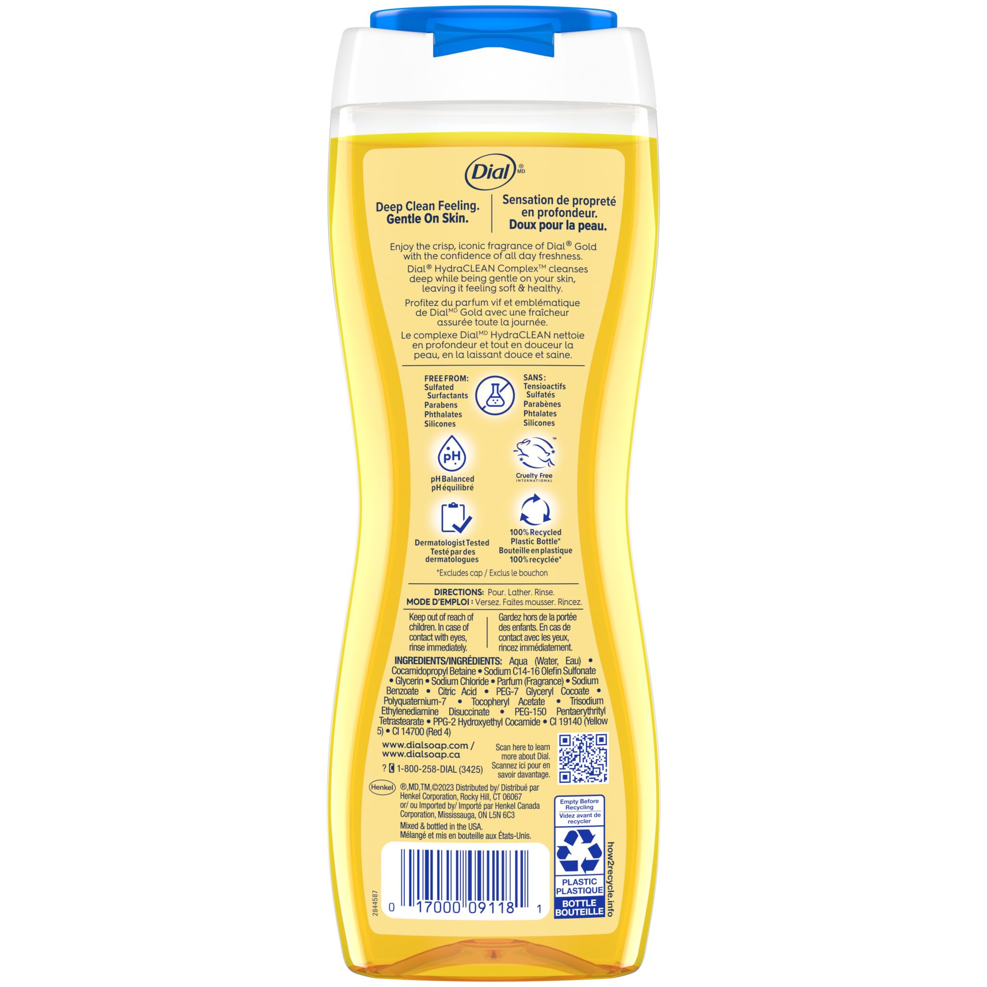 Close-up creamy lather from Dial Advanced Clean Gold, shows gentle cleansing