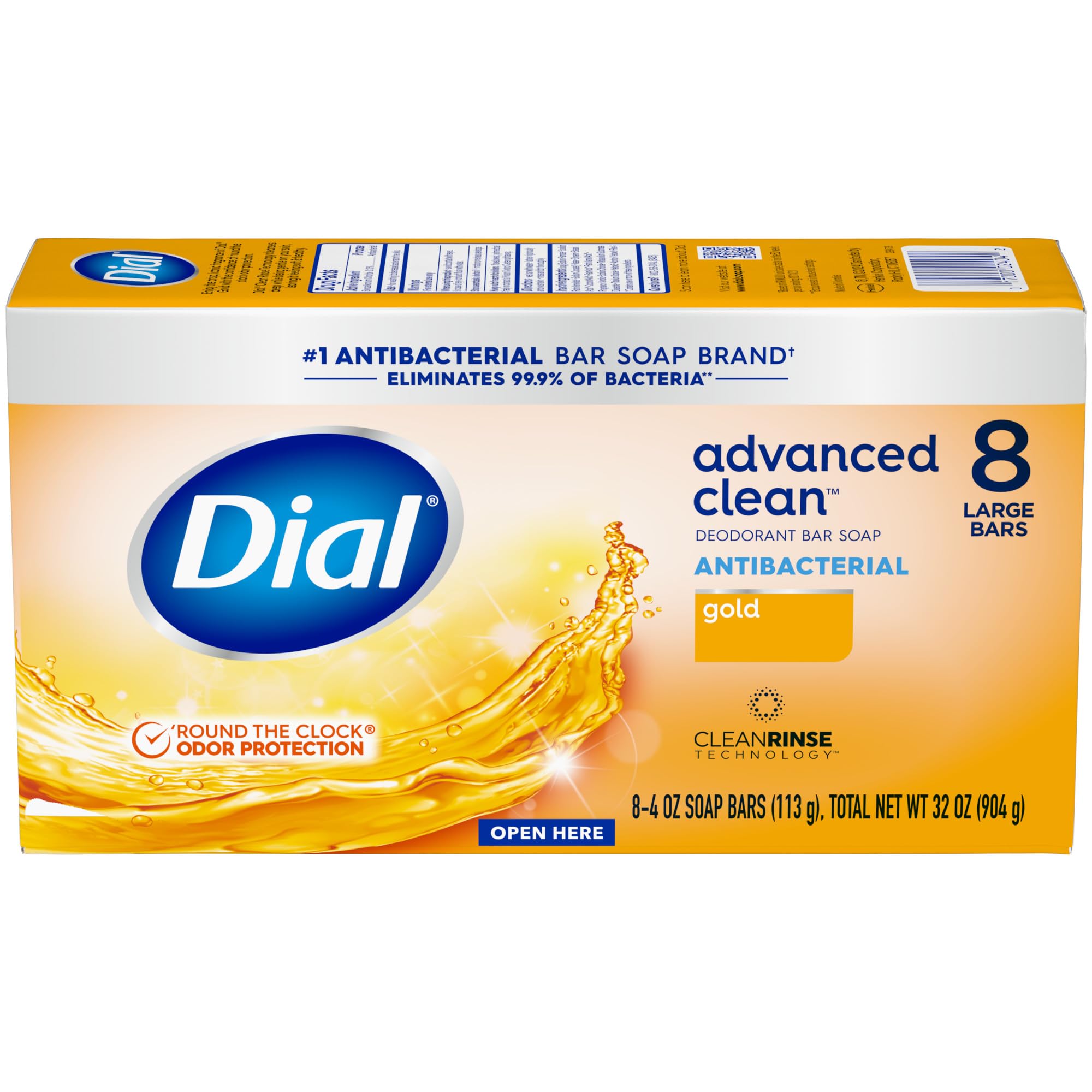 Dial bars on bathroom counter displaying bulk supply convenience