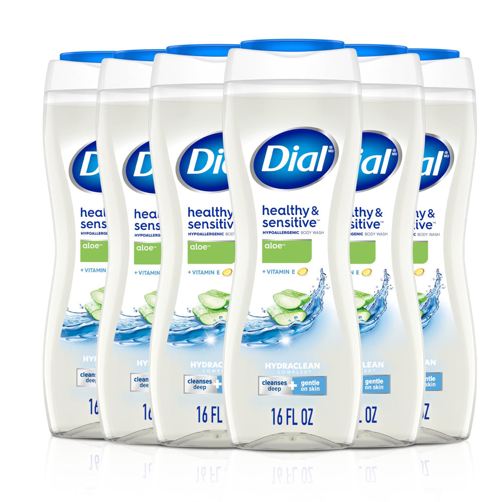 Dial aloe front packaging showing soothing scent and gentle formula benefits