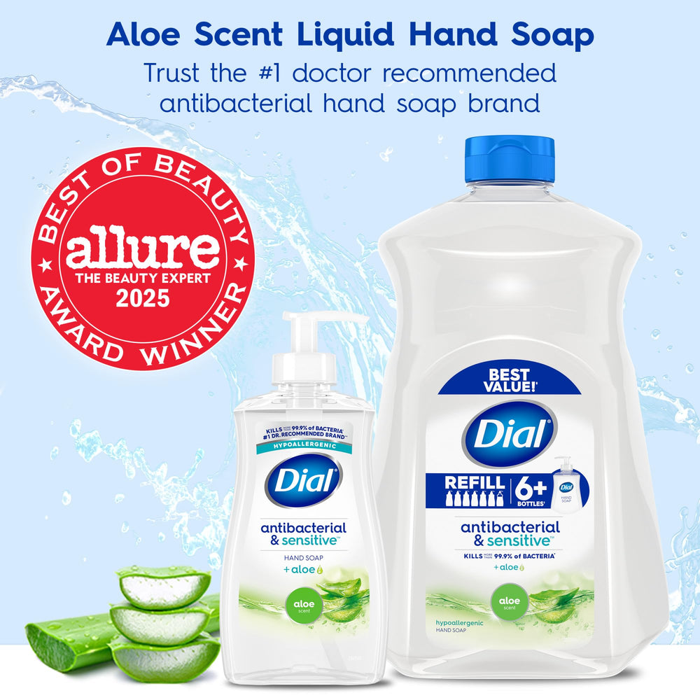 Dial aloe texture thick lather demonstrating moisturizing clean