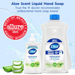 Dial aloe texture thick lather demonstrating moisturizing clean