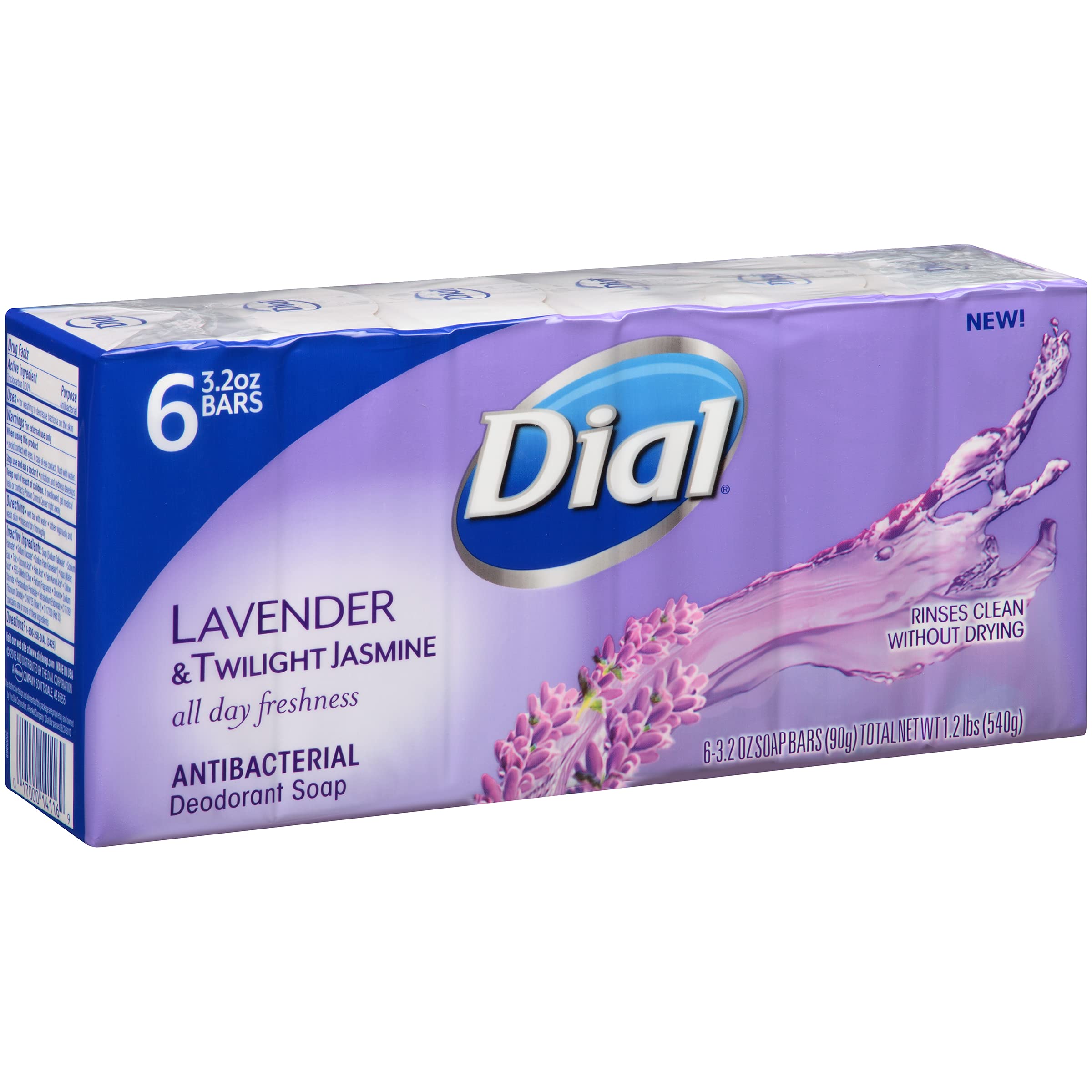 Dial bar on bathroom shelf in use scene showing freshness and fragrance benefit