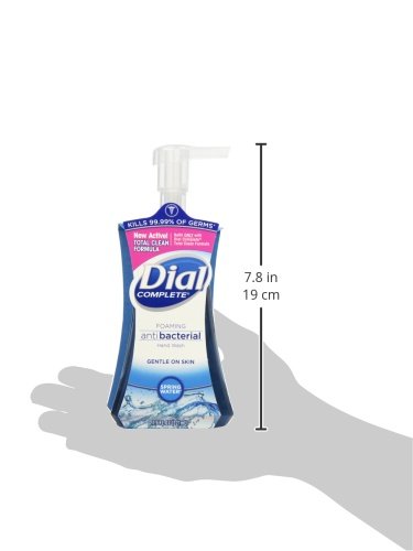 Dial bottles on bathroom counter demonstrating everyday household use