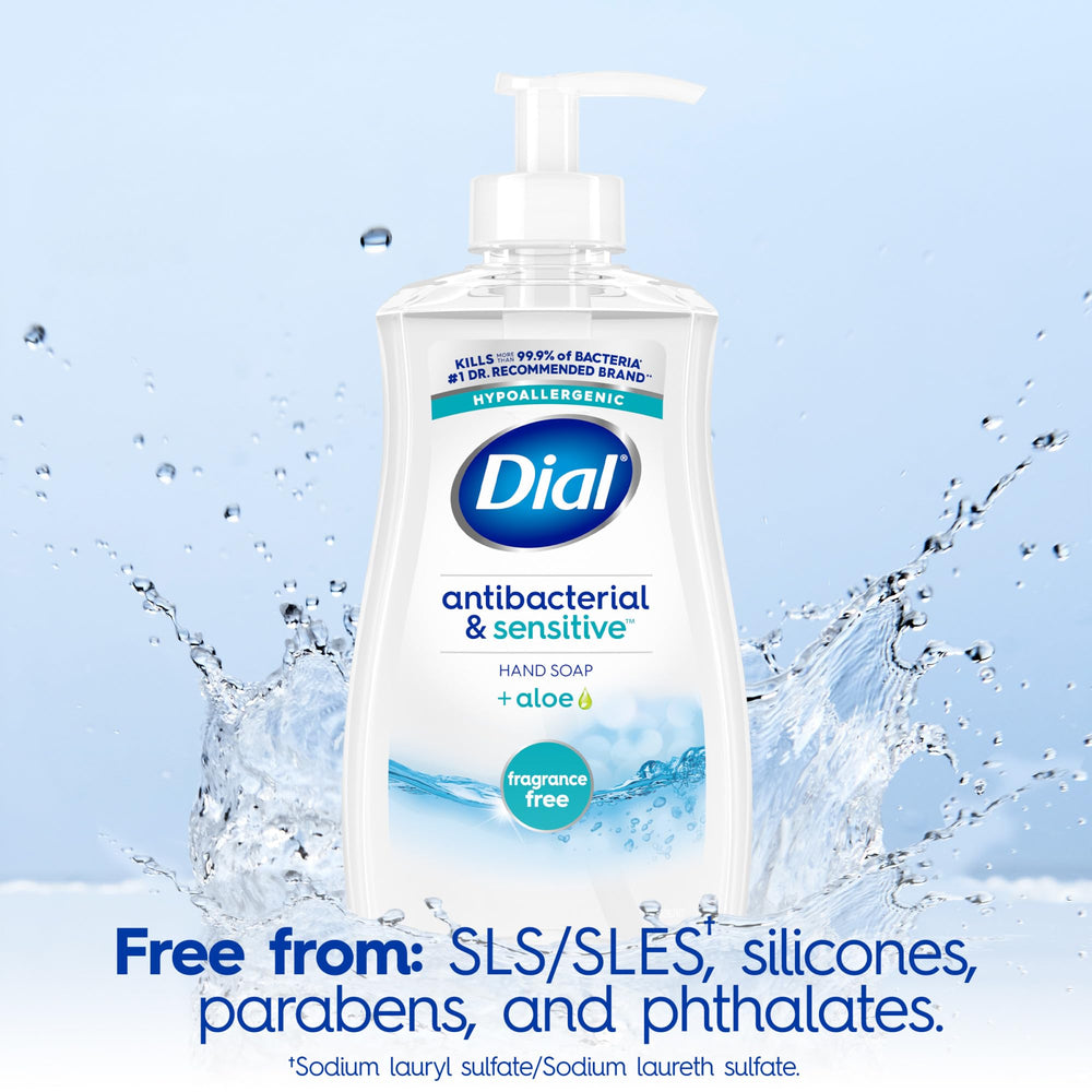 Dial bottle back label detail showing ingredient transparency benefit