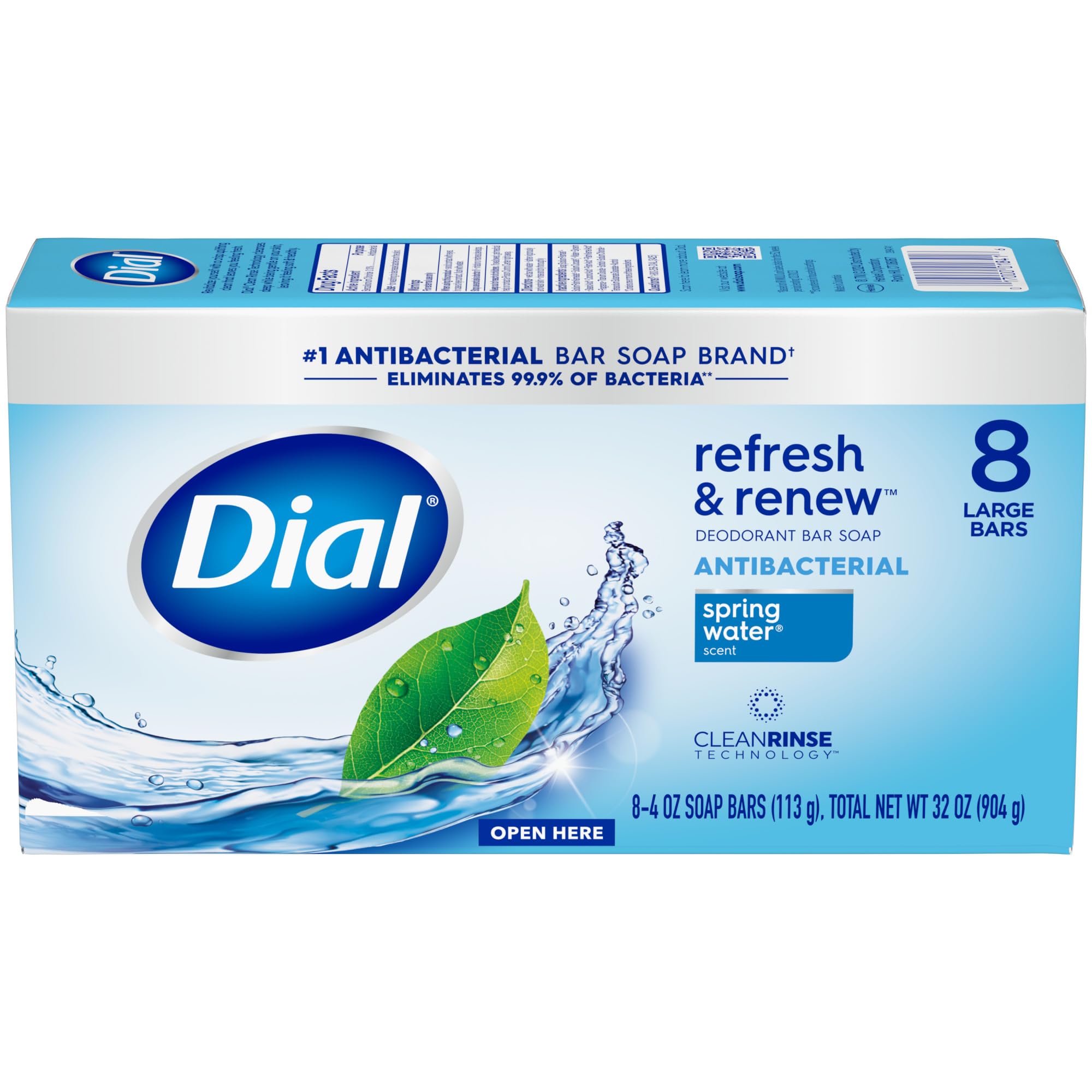 Dial ingredients label close-up highlighting absence of SLS SLES