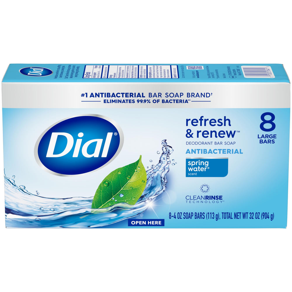Dial ingredients label close-up highlighting absence of SLS SLES