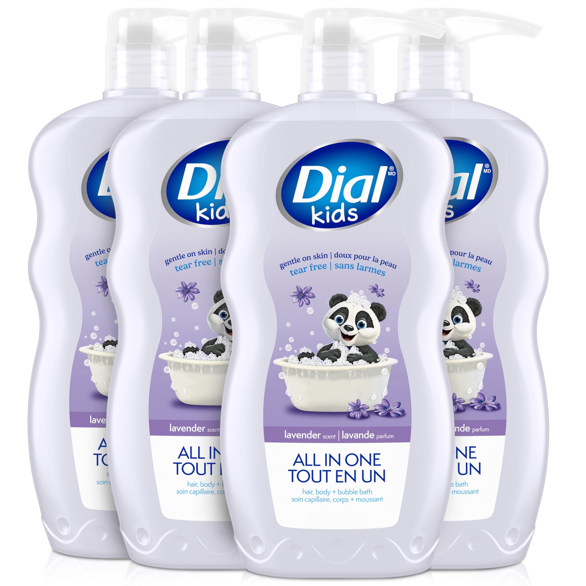 Dial kids lavender front packaging showing bottle and label for easy identification