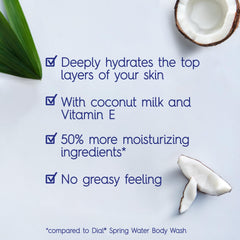 Creamy lather texture from Dial showing cleansing foam and hydration effect